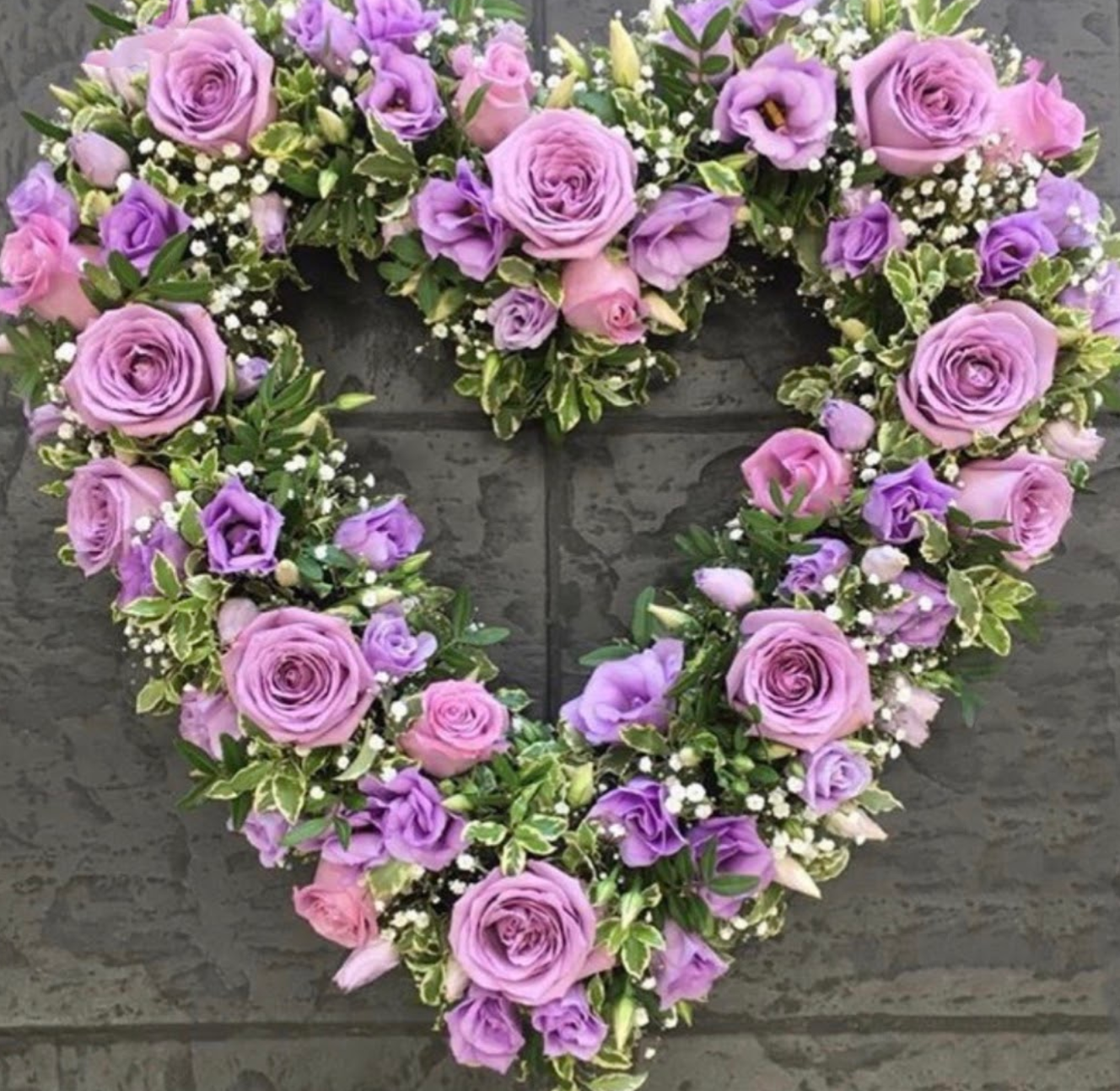 Half & Half Heart Wreath