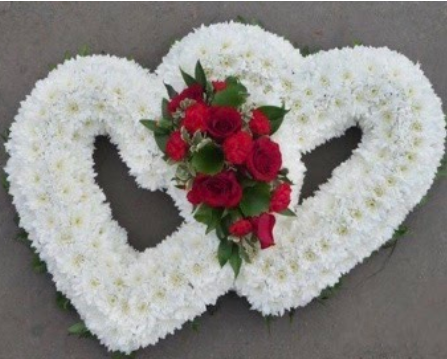 Double Heart Wreath by Park Florist